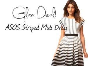 Glam Deal! ASOS Striped Midi Dress