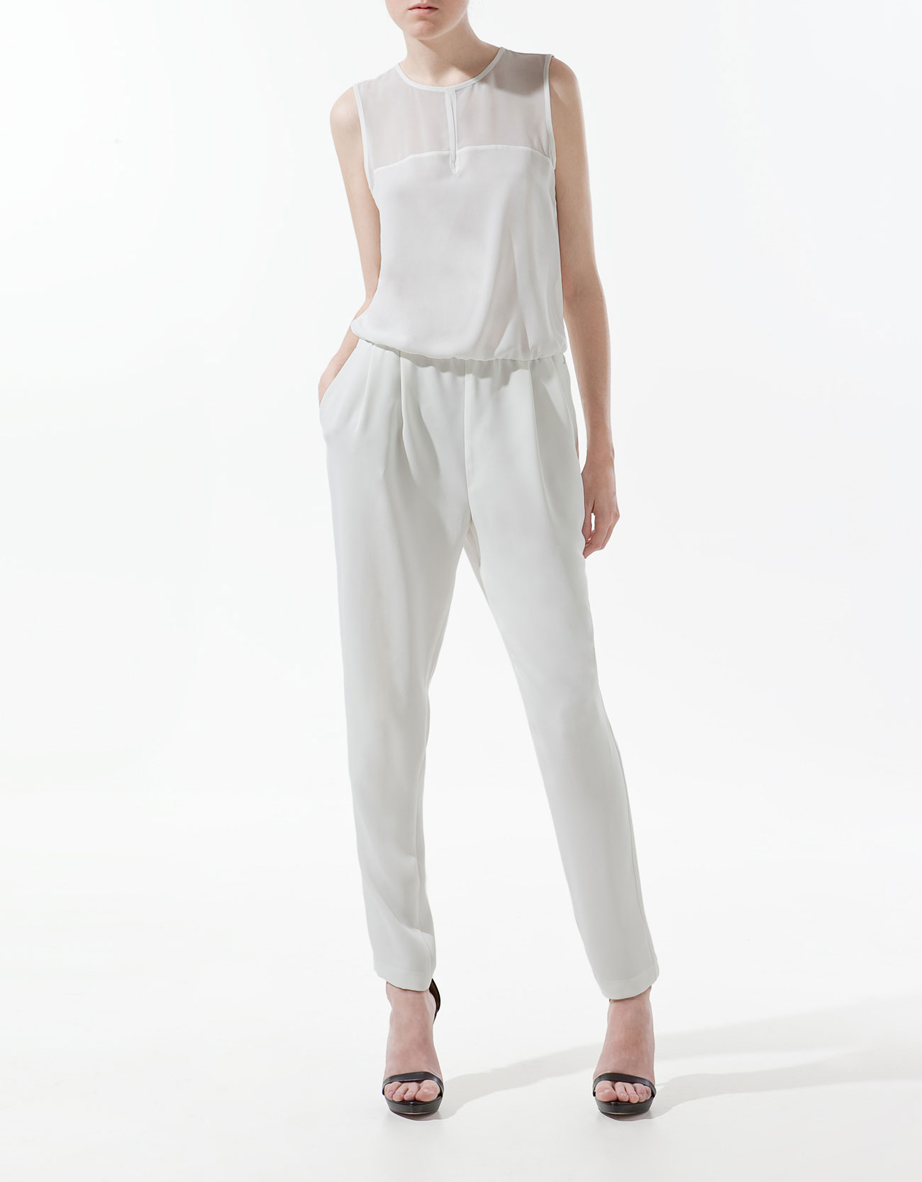 zara basic jumpsuit