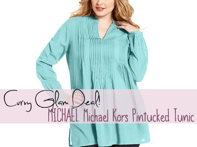 Curvy MICHAEL Michael Kors Pintucked Tunic - inHer