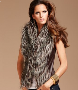 INC International Concepts Faux Fur Vest