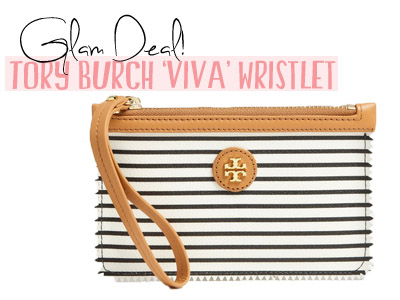 fashion deal nordstrom tory burch viva wristlet bag handbag spring 2013 trends stripes