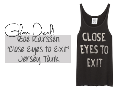 zoe karssen jersey tank fashion the outnet summer spring 2013