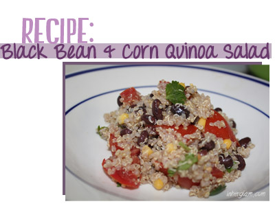 black bean corn tomato quinoa salad recipe vegetarian vegan food