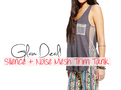 silence and noise mesh tank urban outfitters summer 2013