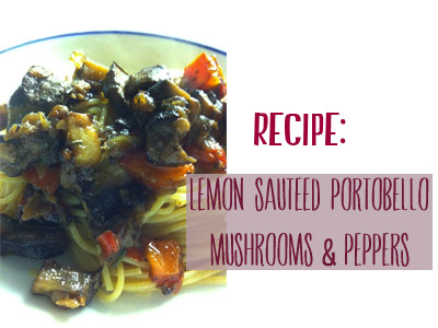 recipe vegetarian cook portobello mushrooms peppers vegan vegetarian
