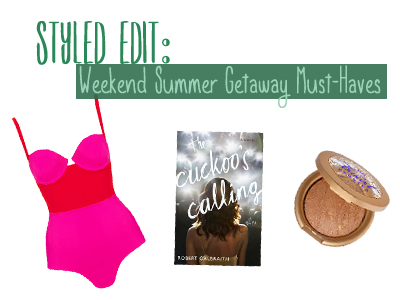 fashion cuckoo's calling weekender bag asos topshop swimsuit beauty makeup j.k. rowling