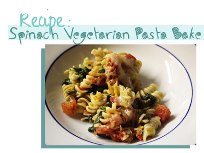 vegetarian recipe food pasta bake