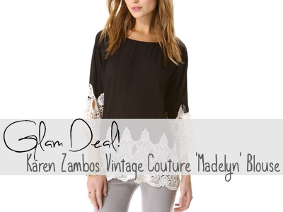 fashion karen zambos vintage couture shopbop fall 2013 blouse