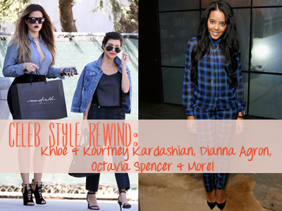 fashion, celeb style, octavia spencer, khloe kardashian, kourtney kardashian, dianna agron, chloe moretz, miranda kerr, angela simmons