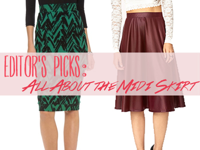 fall 2013, fashion, midi skirt, trends, topshop, asos, shopbop, rachel pally, forever 21