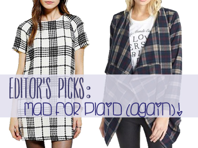 fashion, trends, plaid, nasty gal, forever 21, nordstrom, asos, urban outfitters, elizabeth and james