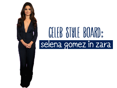 selena gomez zara jumpsuit winter