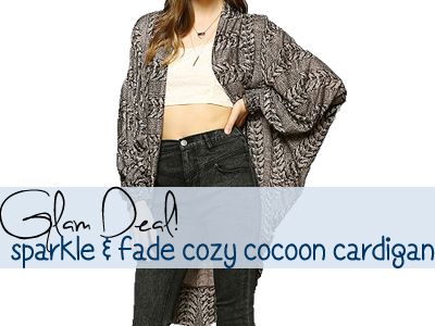 sparkle fade urban outfitters cocoon cardigan