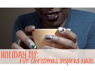 christmas diy nails polish holiday