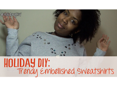holiday, diy, how to, sweatshirt, trends