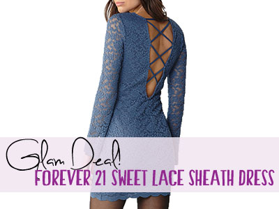 forever 21 lace dress cross back