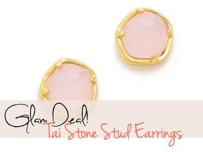 fashion jewelry tai stud earrings stone
