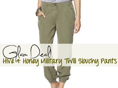hive honey piperlime military twill pants