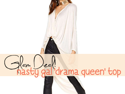 nasty gal draped top spring