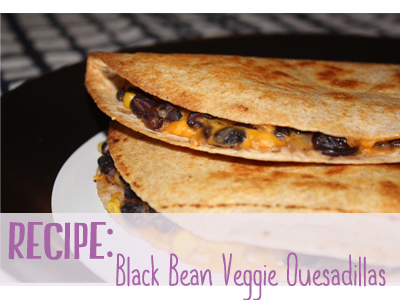 black bean vegetarian quesadilla recipe