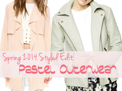 spring 2014 pastel outerwear rachel zoe