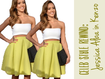 jessica alba kenzo spring yellow