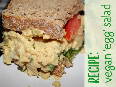 vegan egg tuna salad recipe sandwich