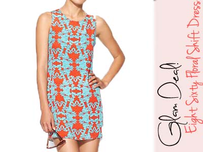 eight sixty piperlime floral shift dress