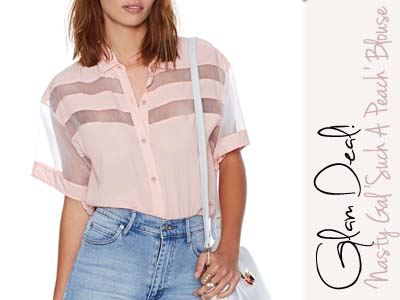 nasty gal sheer blouse summer