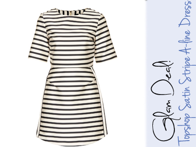 topshop satin stripe dress beyonce fashion