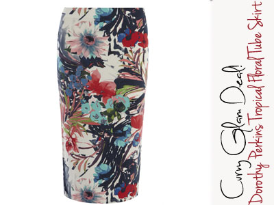 dorothy perkins floral skirt plus size