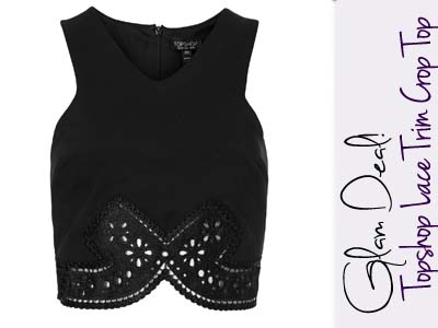 topshop lace crop top summer