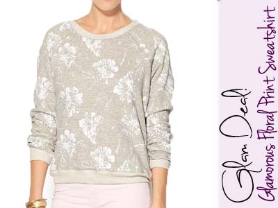 piperlime glamorous floral print sweatshirt fall