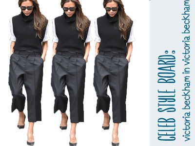 victoria beckham culottes fall fashion celebrity