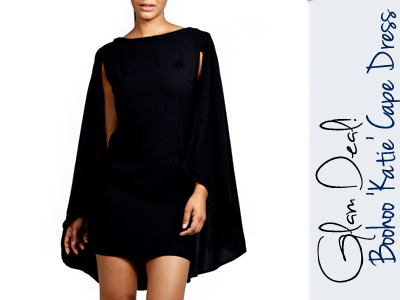 boohoo cape dress fall trends