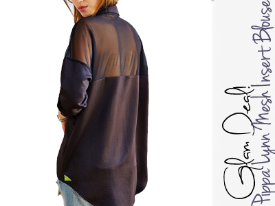 pippa lynn blouse urban outfitters mesh