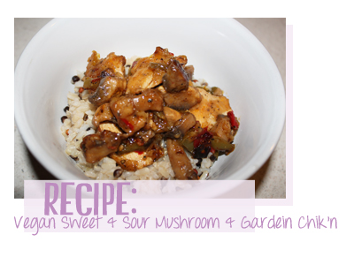 vegan gardein mushroom recipe chikn
