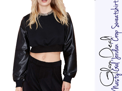 fashion nasty gal sweatshirt leather fall