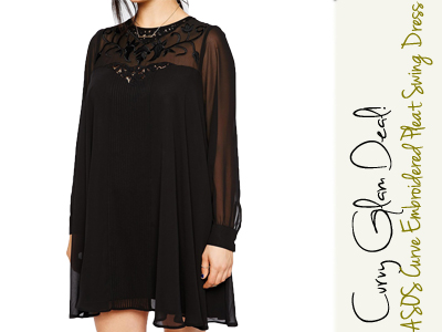 fashion plus size asos dress embroidered