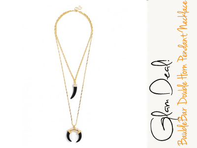 fashion horn pendant necklace baublebar jewelry