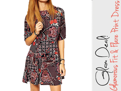 fashion fall fit flare dress asos