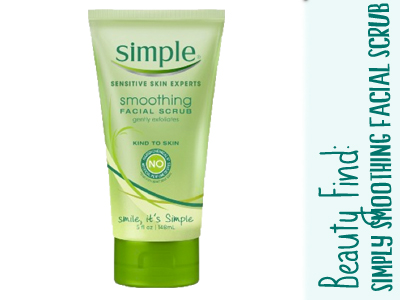 simple smoothing facial scrub beauty