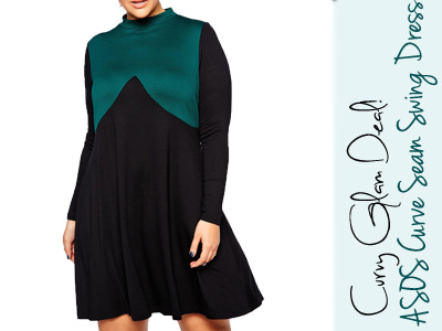 asos curve swing dress plus size