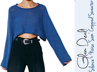 silence noise sam cropped sweater urban