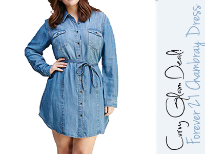 forever 21 chambray dress plus size