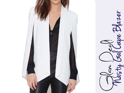 nasty gal cape blazer spring 2015