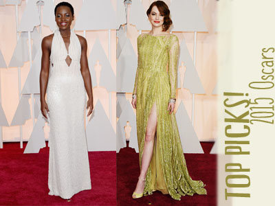 lupita nyong'o emma stone oscars