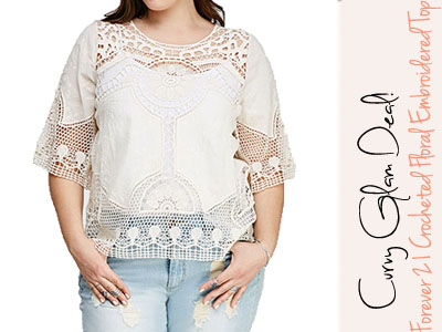 forever 21 plus size crochet top
