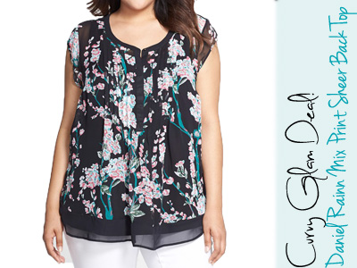 daniel rainn floral top plus size