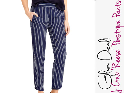 j crew pinstripe reese pants